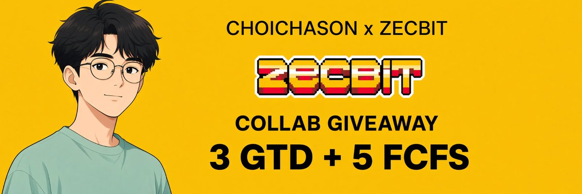 ChoiChason's tweet photo. 😆Giving away Zec Bit WL (FREEMINT)

The first NFT collection launching on Zcash ecosystem.

- 999 supply
- Minting 3rd Sept 

🎟️3 GTD spots up for grabs + 5 FCFS

To enter:
→ Follow 
@zec_bit

→ RT + Drop your ZEC wallet

Picking winners soon https://t.co/JyhiNsz2ZP