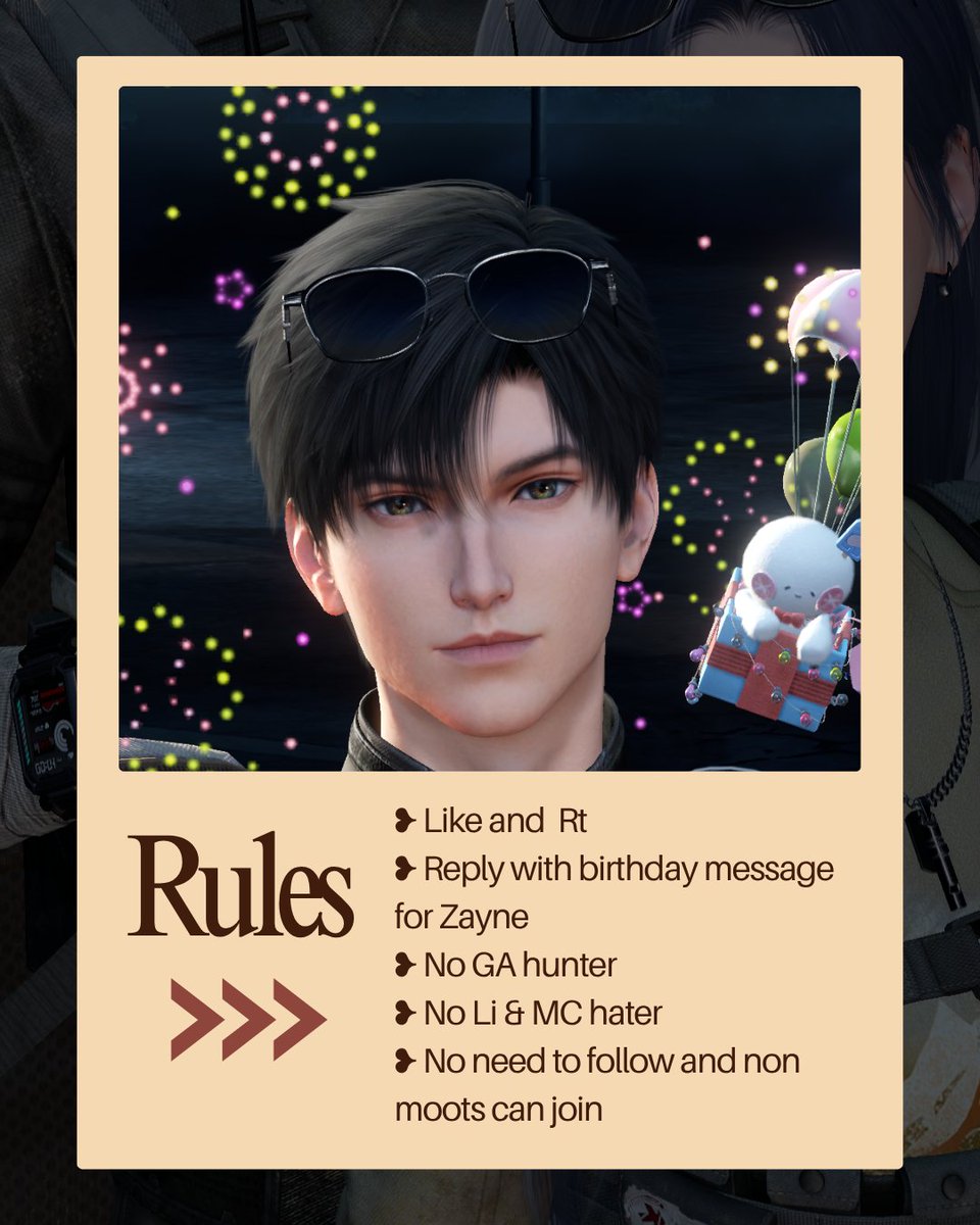 flowingwindz's tweet photo. ☃️ Zayne's Bday Giveaway ☃️ 

To celebrate Zayne's birthday, i'm hosting this GA 🥳

» Prizes for 6 winners 🎁
☆ 1 Aurum Pass (3 winners)
☆ 1 x 60 Crystal (3 winners)

» Rules on Pict 👇🏻
» Comfortable sharing UID
» End: September, 6th 2026 at 18:00 WIB / 6 PM (GMT+7 Jakarta) https://t.co/rMU7QW4ATU