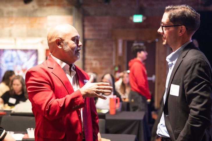 AARPNM's tweet photo. The city of Albuquerque kicked off its Age-Friendly Housing Design Competition Tuesday held at Fusion. The competition is due in part to an AARP 2026 Community Challenge Grant awarded to the city in June. AARP New Mexico State Director Joseph Roybal-Sanchez presented. https://t.co/STKHBFaH99
