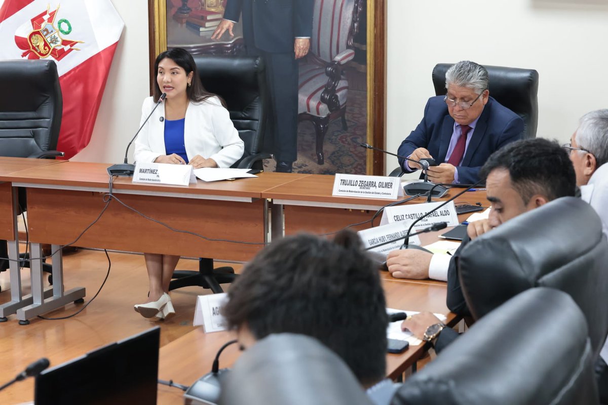 congresoperu's tweet photo. #DiputadosPerú I Comisión de Modernización de Gestión del Estado y Contraloría priorizará fiscalización de obras paralizadas.

📰https://t.co/bOym7f2FFi https://t.co/53ki1dvrJf