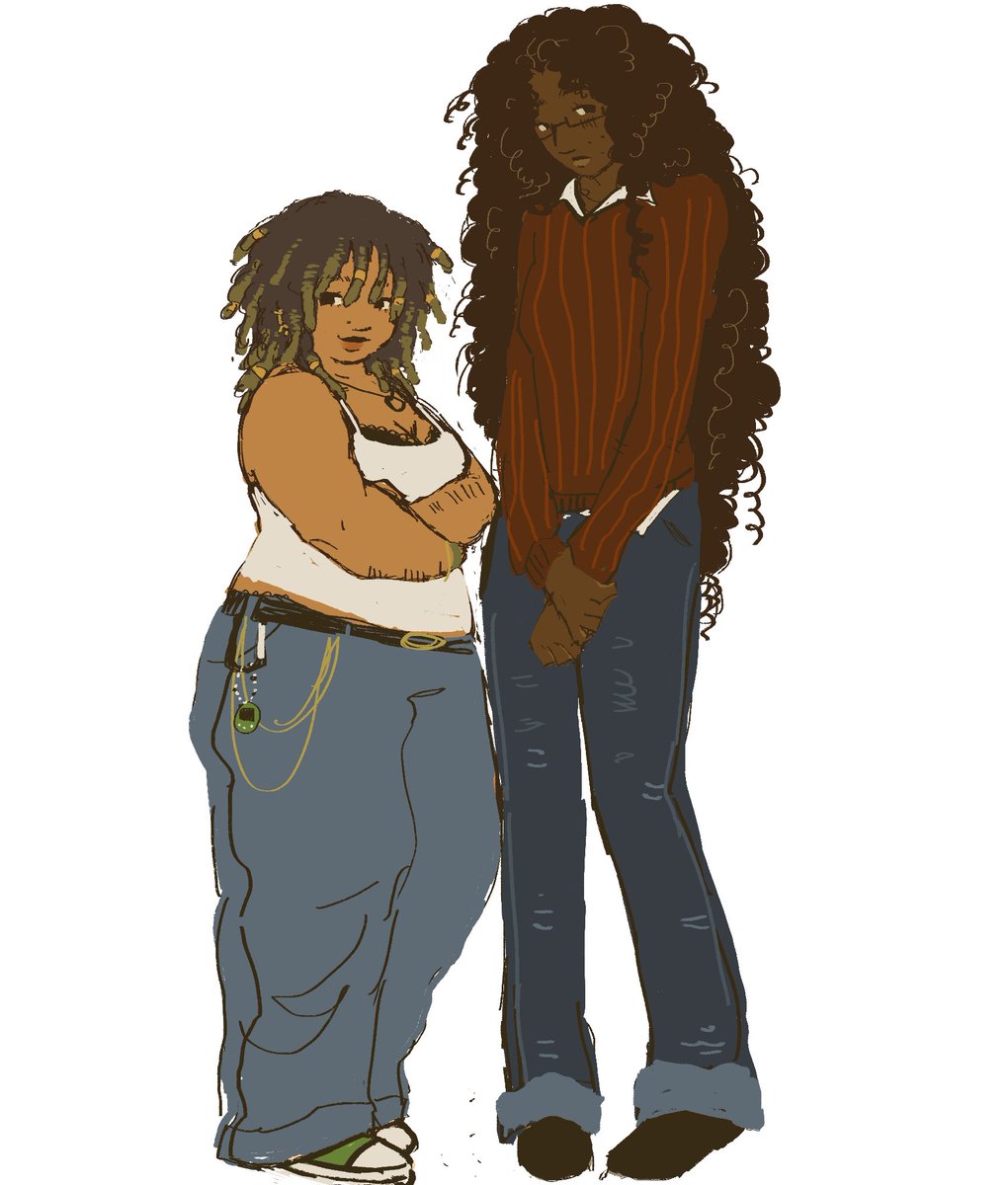 aurasoulx's tweet photo. made a little reference for myself and tbh….  kinda like this insane height difference for them👀might start doing it more https://t.co/ZzjKtvtF4a