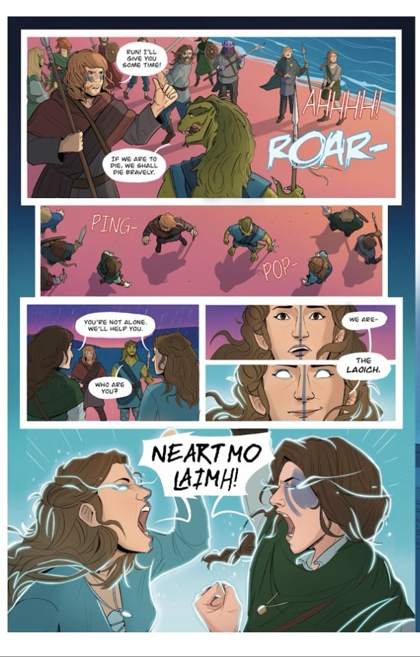 callofthelaoich's tweet photo. Thanks to each and everyone of you have bought our first comic - digitally or physically - at https://t.co/Le57uMudfL - we are so grateful! 

Neart Mo Làimh! 🏴󠁧󠁢󠁳󠁣󠁴󠁿⚔️🧝🏻‍♀️ https://t.co/wnNn3EAcT2