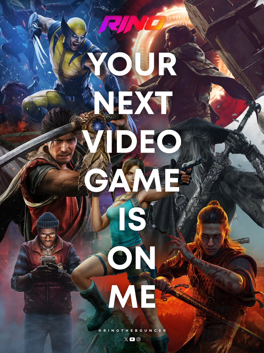 RinoTheBouncer's tweet photo. GIVEAWAY: Win any game of your choice and I will cover it for 1 WINNER🚀

💿Standard
🕹️On PlayStation, Xbox, Nintendo &amp; PC

✅FOLLOW @RinoTheBouncer 
✅REPOST + LIKE
✅REPLY your game of choice, platform &amp; country/region

Let’s go!😎 https://t.co/4Ef5LiwuJF