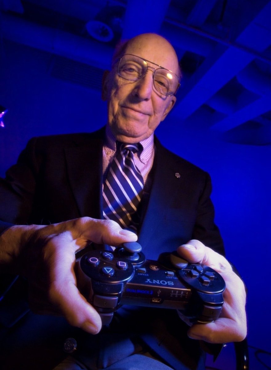 curatorWH's tweet photo. Ralph H. Baer was a German Jewish refugee who fled Nazi Germany in 1938.After immigrating to the U.S. he invented the Magnavox Odyssey in 1972,the first commercially released home video game console.Launching the modern video game industry. https://t.co/fDOF5kibGM