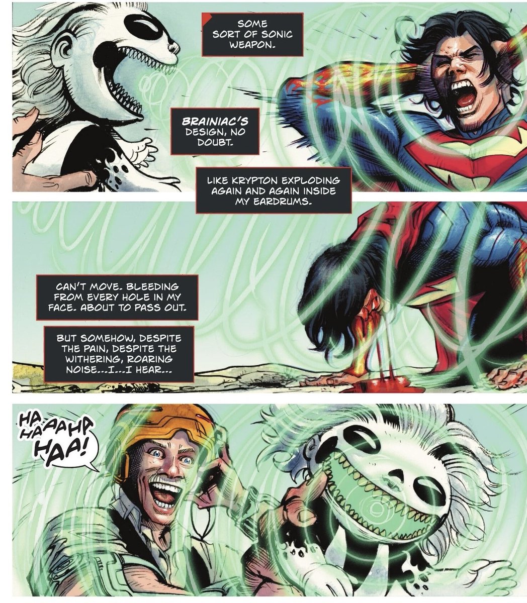 BatmanHypeGuy's tweet photo. A Silver Banshee themed toy was brandished by Toyman in Absolute Superman #23 https://t.co/8JmDhMCQAV