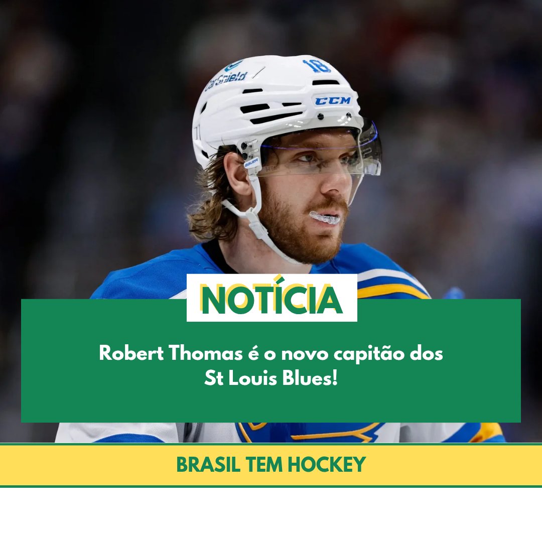 brasiltemhockey's tweet photo. 🚨
Os #STBlues elegeram Robert Thomas como o novo capitão do time! 🗞
A franquia estava sem um capitão definido desde que trocou Brayden Schenn para os Isles em março ⬇️
#BrasilTemHockey #BrasilTemNHL https://t.co/hvLiaFXdJE