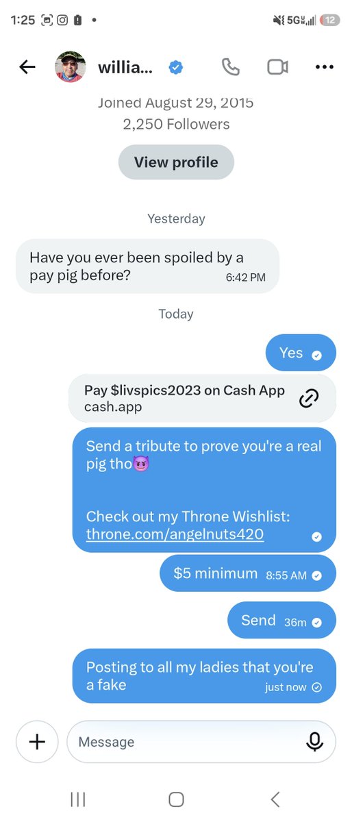 AngelRae420's tweet photo. Yet another fake😡😡😡🤣🤣🤣 clearing them out for you ladies 😏😏😏

https://t.co/EuEXwUKQJs
#fake #scam #fakepig #scammerwarning https://t.co/cLuklul4ZX