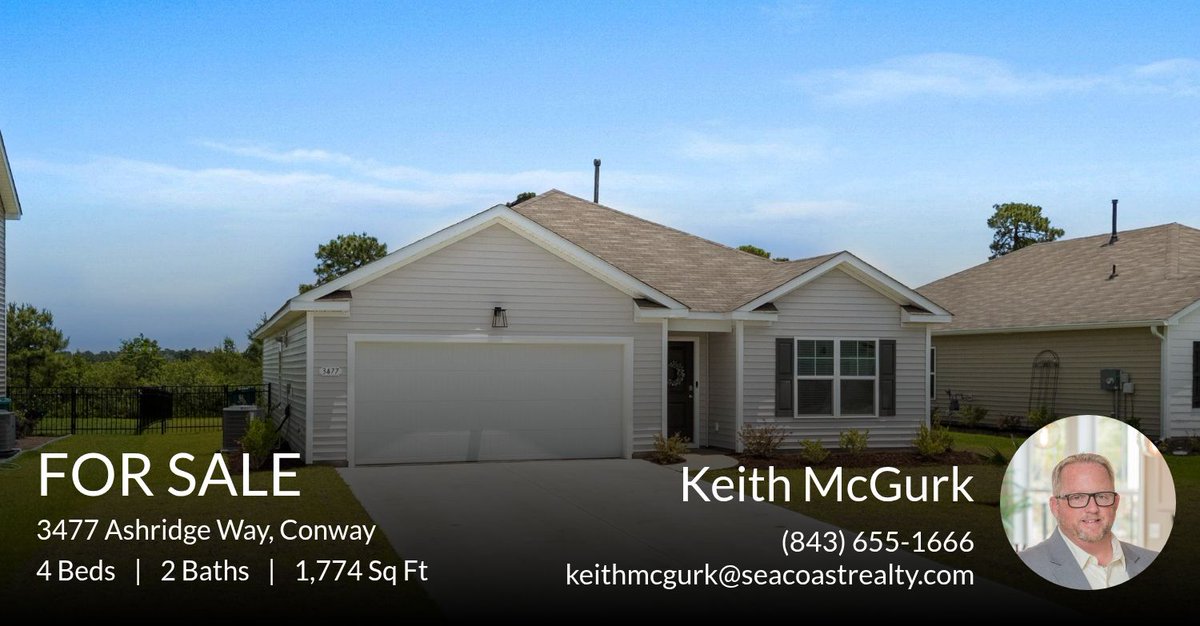 ktmic1019's tweet photo. Keith McGurk
REALTOR® | Coldwell Banker Sea Coast Advantage
Serving Myrtle Beach, Conway &amp; the Grand Strand

Are you looking for a home in the Conway area? If so, check out this listing ... https://t.co/Nt0hnkbVaC https://t.co/njlX5kBYgn