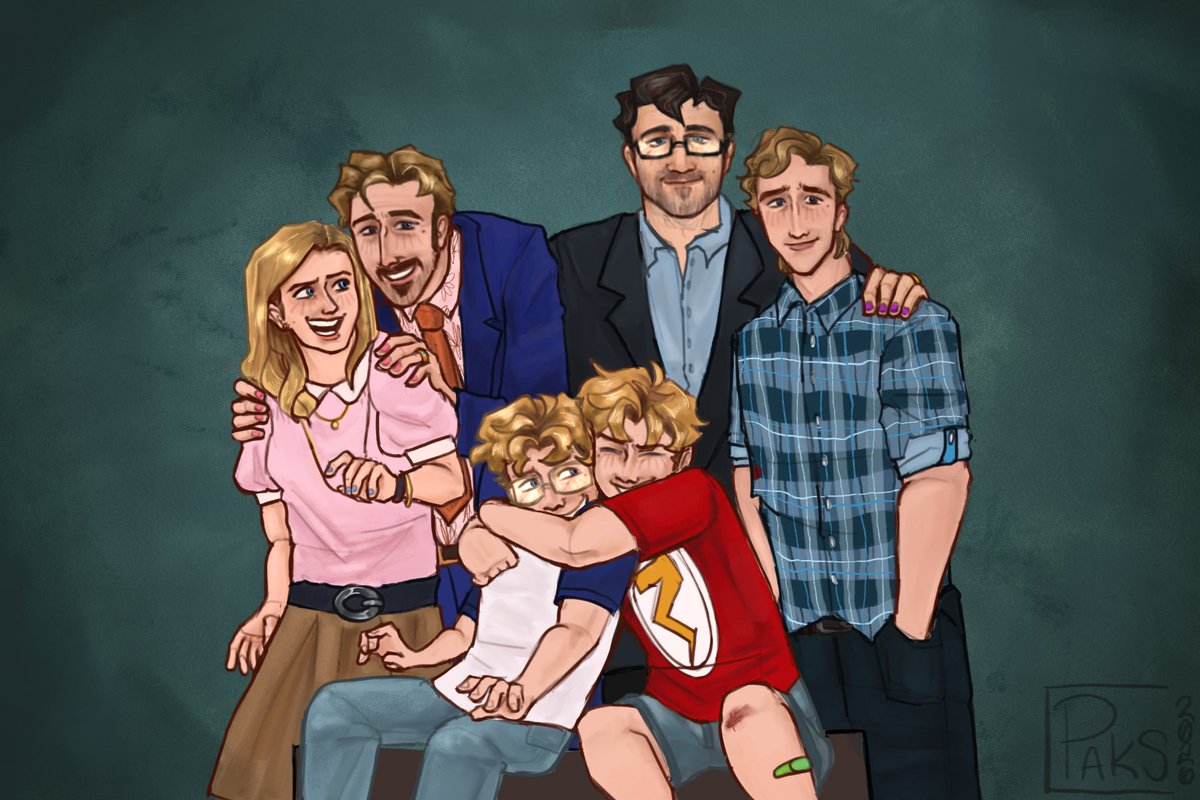 Paksss_'s tweet photo. My half of the art trade for @arozaru_ I love HealyMarch family huhshsuhhuuhhuhu

#theniceguys #cortlandtwins #coltlandgentry idk what to tag https://t.co/M1kkY4WuXW