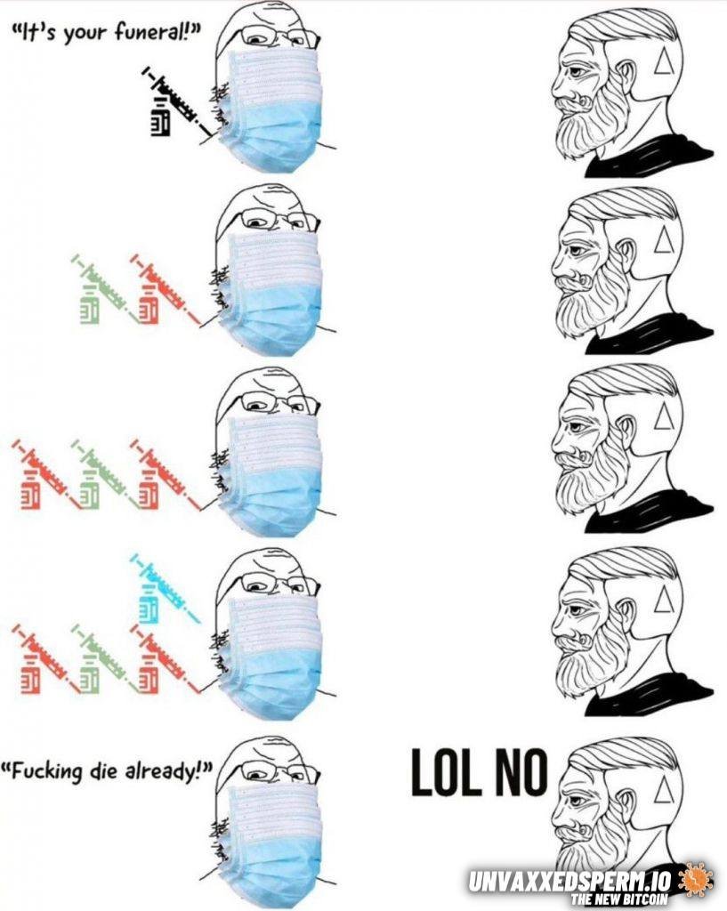 nuBTC_rh's tweet photo. you will never get us.

Unvaxxed sper is for chads only. https://t.co/vDlRPCUpbn