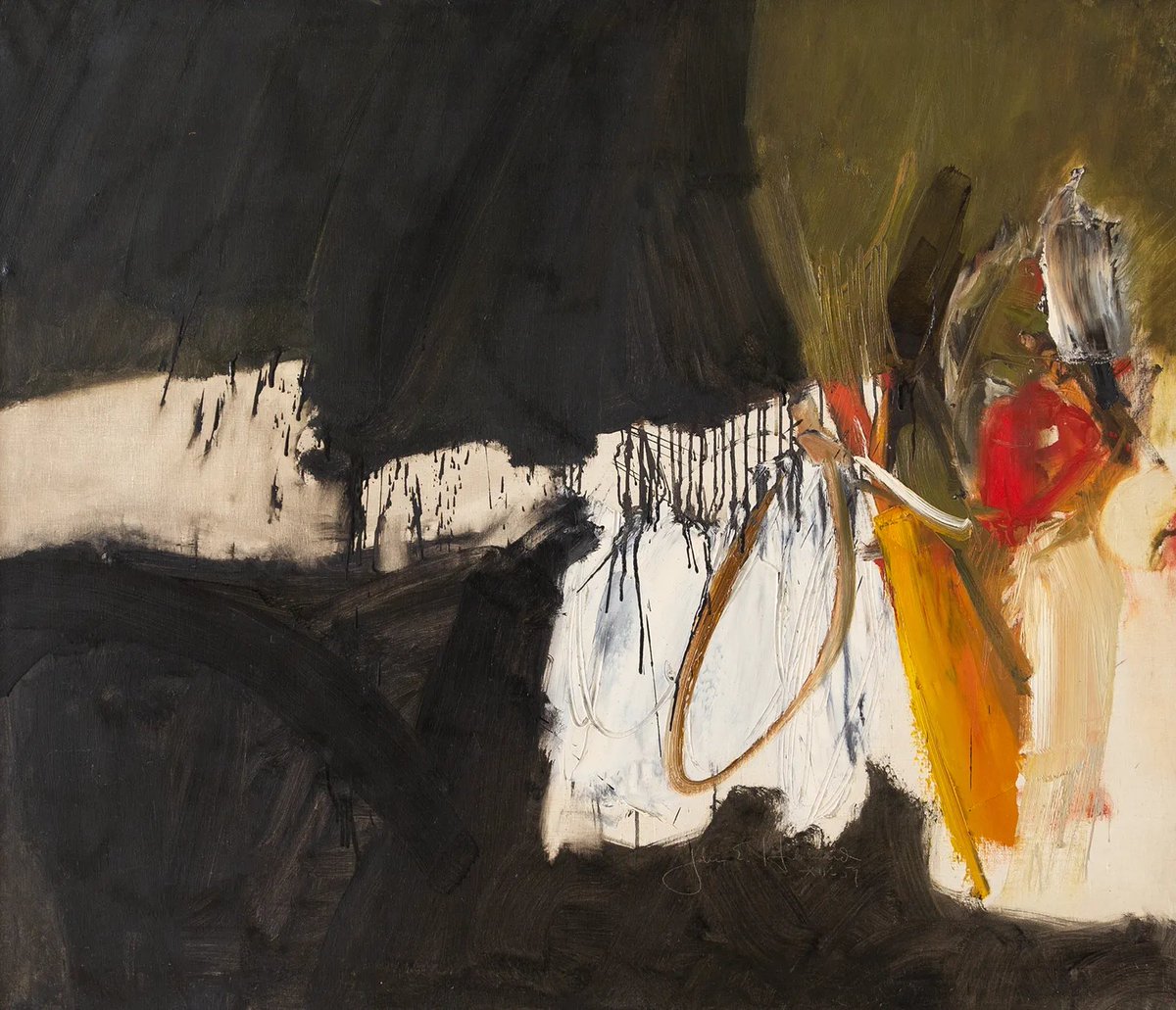 Luigibg's tweet photo. John Hubbard, Still life with Black, Roma, 1959-1960 https://t.co/yCm2w8hLvg