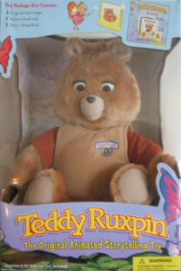 landofthe80s's tweet photo. On this date in 1985, Teddy Ruxpin became available on store shelves. 

BITE-SIZED FACT | The talking animatronic bear would become the best-selling toy in both 1985 and 1986. https://t.co/hEjURWzenx