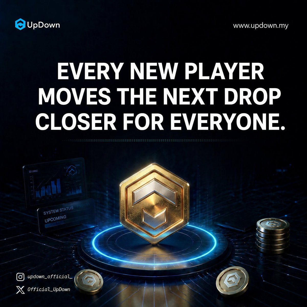 Official_UpDown's tweet photo. Every prediction moves the community one step closer.
Bring your friends. Make your predictions. Climb together.
Every new player helps push the next Drop closer for everyone.
The more we grow, the bigger your rewards get.
Who are you bringing with you?
#UpDown #Crypto #Prediction #CryptoPredictions #Web3 #Community #Rewards #Trading #CryptoCommunity #DeFi #USDC #PredictToEarn #PlayToEarn #Blockchain #Airdrop #CommunityDrop #CryptoTrading #Bitcoin #Ethereum #Solana #BTC #ETH #SOL #Web3Community #CryptoRewards #TradingCommunity #PredictionMarket #UpDownMY
