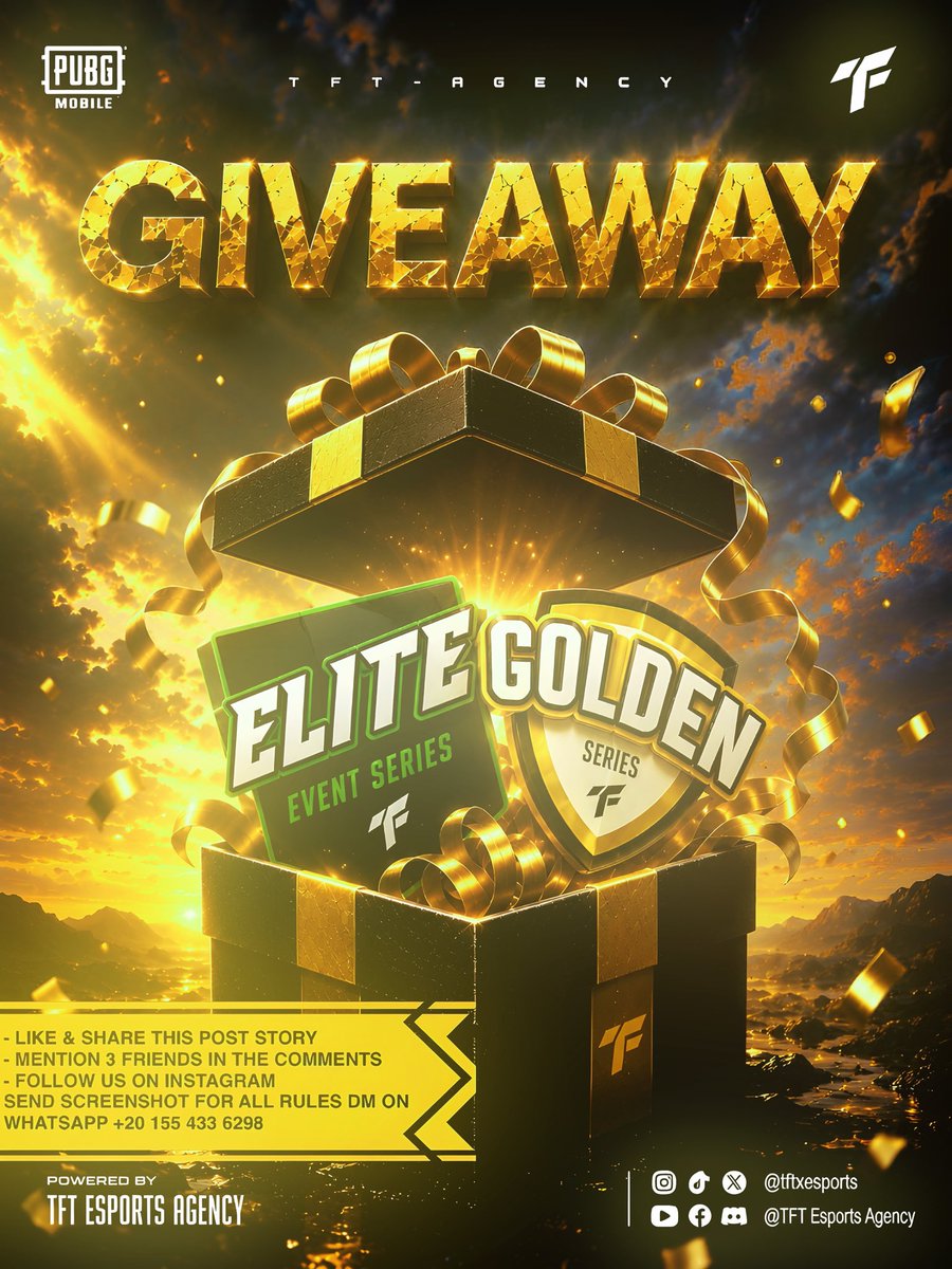 tftxesports's tweet photo. 🎉 احتفالًا بوصولنا 1K على إنستجرام! 🎉
شكرًا لكل حد كان جزء من رحلتنا… وده وقت نكافئكم 
🎁 2 GIVEAWAYS ضخمة:
* باقة GOLDEN
* باقة ELITE
📍 شروط الدخول في السحب:
• لايك + شير للبوست على الستوري
• تمنشن 3 من أصحابك في الكومنتات
• فولو لصفحتنا على إنستجرام (@tftxesports_agency) https://t.co/iBM594rIPL