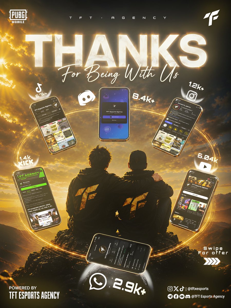 tftxesports's tweet photo. 🎉 احتفالًا بوصولنا 1K على إنستجرام! 🎉
شكرًا لكل حد كان جزء من رحلتنا… وده وقت نكافئكم 
🎁 2 GIVEAWAYS ضخمة:
* باقة GOLDEN
* باقة ELITE
📍 شروط الدخول في السحب:
• لايك + شير للبوست على الستوري
• تمنشن 3 من أصحابك في الكومنتات
• فولو لصفحتنا على إنستجرام (@tftxesports_agency) https://t.co/iBM594rIPL