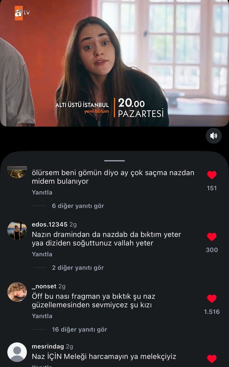 degmez_kiii's tweet photo. umarım senaristler yorumları görüyordur, kimse sevmiyor n@zı, anlayın artık ya, yok yerden dram yaratıp sevdirmeye çalışıyorlar, ölsün de gitsin #sevdiğimsensin e, illa emire partner yok diyorsanız merak etmeyin yine iki günde bulur başkasını

#altıüstüistanbul #uzmel https://t.co/1mXUfTAXSn