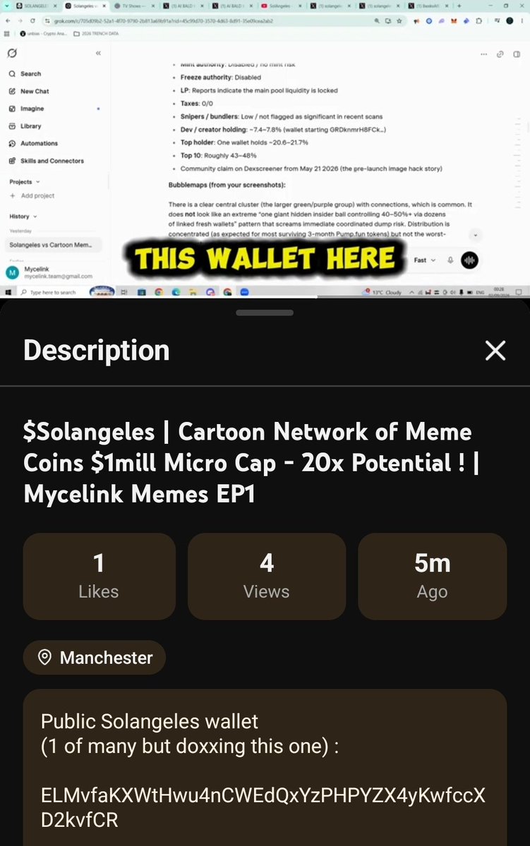mycelink's tweet photo. Just uploaded a 30min deep dive into $1mill MICRO Cap GEM $Solangeles - The Cartoon Network of meme coins!

https://t.co/folzA2aWn6

1st on 🌏 to drop a long form investment thesis on $solangeles !😎

Hope the team see this + big them up : @solangelestv @aibaldking 

#Solangeles https://t.co/az2my7XaxO