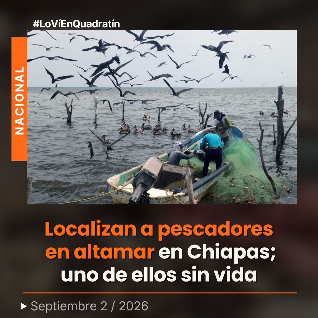 Quadratin_Hgo's tweet photo. 🔴👉 #Nacional | #Sucesos
Localizan a pescadores en altamar en Chiapas; uno de ellos sin vida https://t.co/ORKXhfSbnM 

🔶#LoVíEnQuadratín #Chiapas #Pescadores https://t.co/hErSO4bfmt