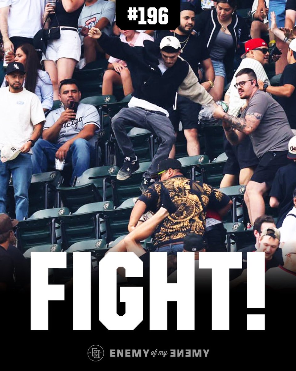 enemyball's tweet photo. 📺🎙️#196 IS UP!

⚾️How long can the #whiteSox keep riding the bullpen?
⚾️ Why can’t 104.3 The Score stop firing their Sox fan hosts?
⚾️ Is it time to worry about  Murakami’s second-half slump?
⚾️ Another eventful week in the stands at Sox Park.

https://t.co/lRhOpnIh6t https://t.co/2t8UNszal8