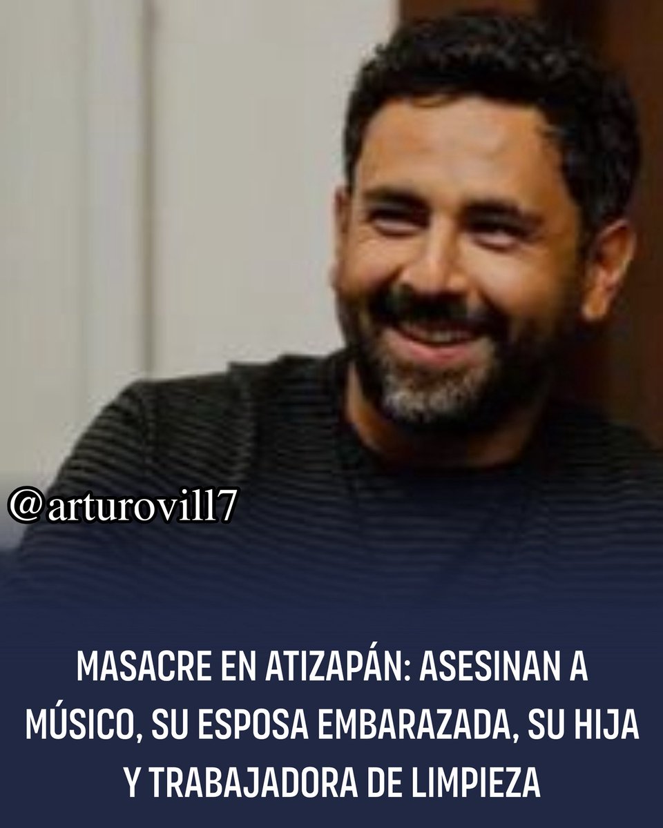 ArturoVill7's tweet photo. Pero tenemos soberanía… 🙄🇲🇽

Anoche asesinaron al músico Jonathan Samuel Meléndez, fundador de la banda de rock mexicano Camilo Séptimo. También fueron asesinadas su esposa embarazada, su hija de apenas 3 años y una trabajadora de limpieza, en Atizapán.

Una barbarie por donde se le vea. Una familia prácticamente exterminada.

Pero la Presidenta parece más preocupada por lo que publica La Derecha Diario y la “injerencia” extranjera en redes sociales