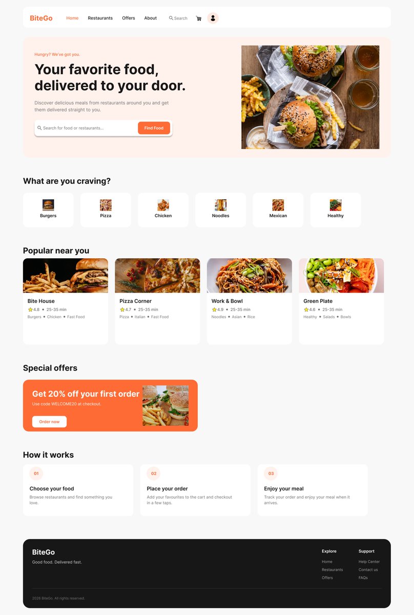 samiplufy's tweet photo. A little look at he BiteGo Home Screen

I wanted restaurant discovery to feel simple without making the screen feel empty.

Clear hierarchy, easy browsing, and a straightforward path to finding something to eat.

Still learning. Still improving. Still designing.👌 https://t.co/CUKbvjG4Ug