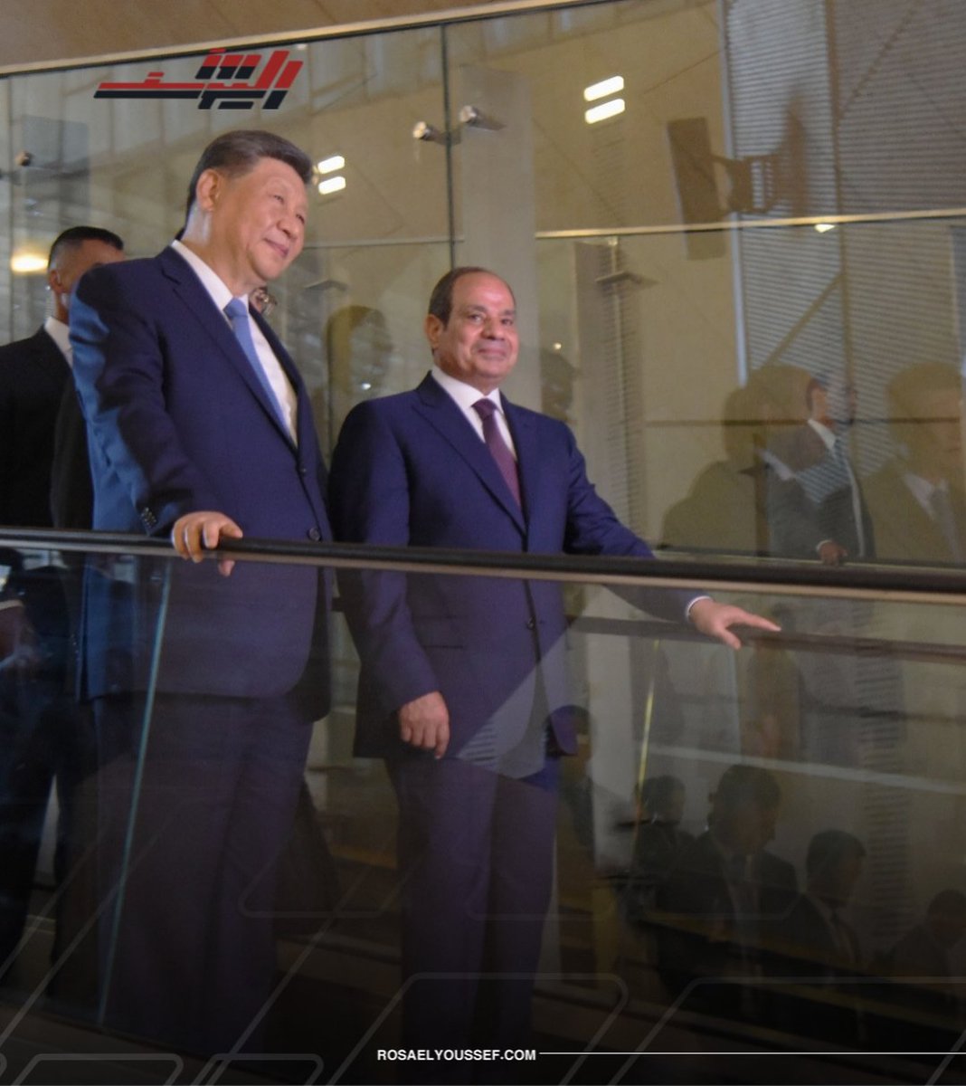 rosa_gate's tweet photo. بالصور جولة الرئيس السيسي والرئيس الصيني في المتحف المصري الكبير https://t.co/nzShZhUsdj