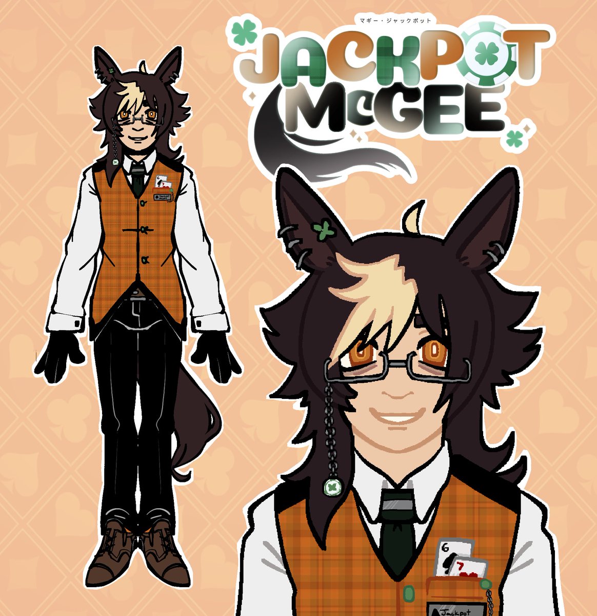 JackpotMcgee's tweet photo. names Jackpot Mcgee!
im a retired racehorse turning into a #vtuber!
not my first rodeo, but sure as hell still new to it all. 
be nice! i promise i will entertain you!
🍻🎰 https://t.co/BfvpL0Dado