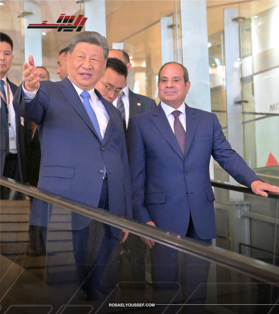 rosa_gate's tweet photo. بالصور جولة الرئيس السيسي والرئيس الصيني في المتحف المصري الكبير https://t.co/nzShZhUsdj