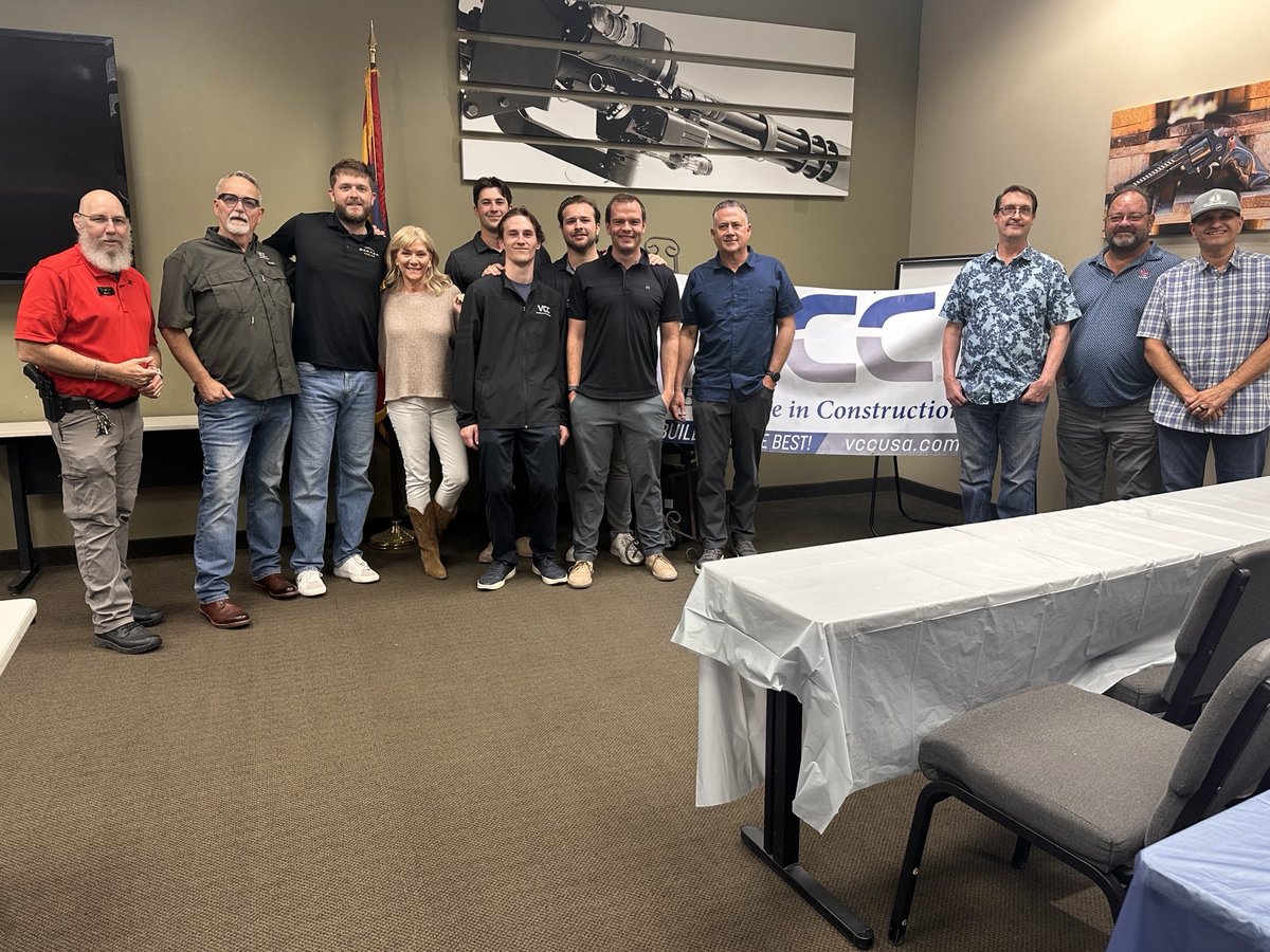 vccusa's tweet photo. #TeamVCC recently spent an evening with several of our trade partners at @ScottsdaleGun! Thank you to everyone who joined us. It was a great opportunity to connect outside the jobsite, strengthen relationships, and enjoy some friendly competition. https://t.co/Eu8emhakxh