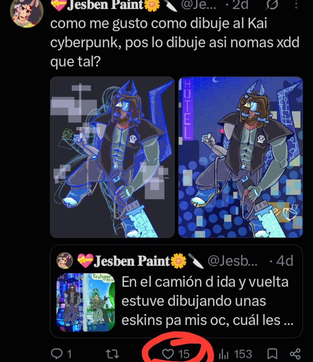 Jesben_160's tweet photo. El concepto de que una dinámica random tenga más likes que un dibujo "bien hecho" por así decir, es muy XD https://t.co/KUXzOcsyc9