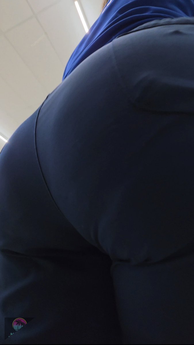 miamicandid's tweet photo. Latina MILF/GILF in blue scrubs with a mean VPL. She was clueless, I could have stayed on her way longer. https://t.co/KghnBJTP3c