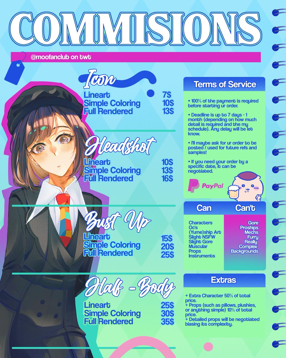 moofanclub's tweet photo. cওmmision's open 🎨 dm me here or in discord (@/purincipito) for any details! https://t.co/pdBYb6qUBL
