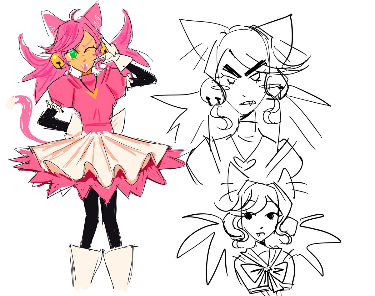 mangothiccc's tweet photo. #DELTARUNE shes a mew mew girl and shes saving the day smth in japanese that i dont understandd https://t.co/k1GX9jyeX2