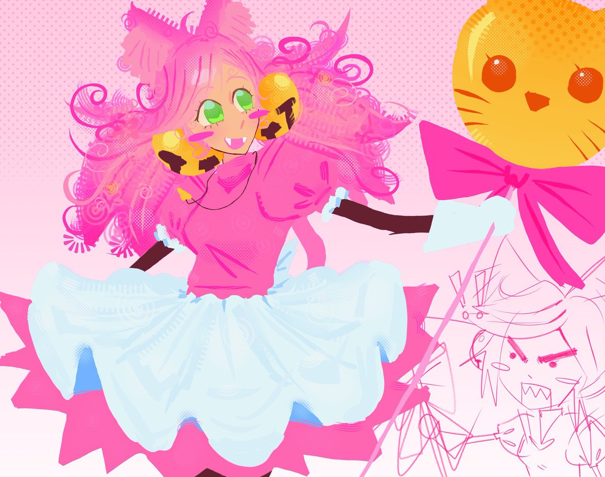 mangothiccc's tweet photo. #DELTARUNE shes a mew mew girl and shes saving the day smth in japanese that i dont understandd https://t.co/k1GX9jyeX2