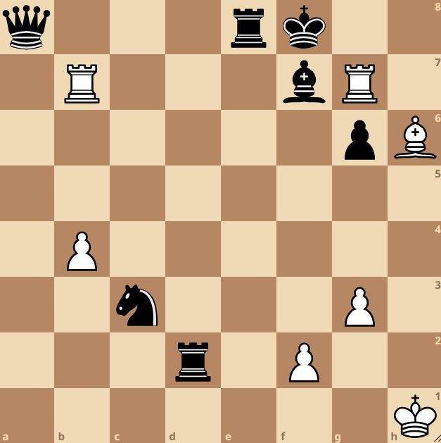 GMIgorSmirnov's tweet photo. ⏱️1 second left on the clock. Find the checkmate. https://t.co/jMSf2cWNdR