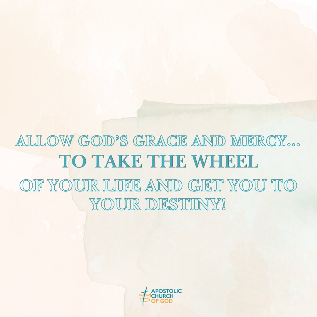 ACOGChicago's tweet photo. It’s Word of Encouragement Wednesday and here’s your reminder:
Allow God’s Grace and Mercy…to Take the Wheel of Your Life and Get You to Your Destiny!

Whatever you’re facing today, know that God hears and honors your faith.

#EncouragementWednesday #FaithMovesMountains #PrayerWorks #ACOGInspires
