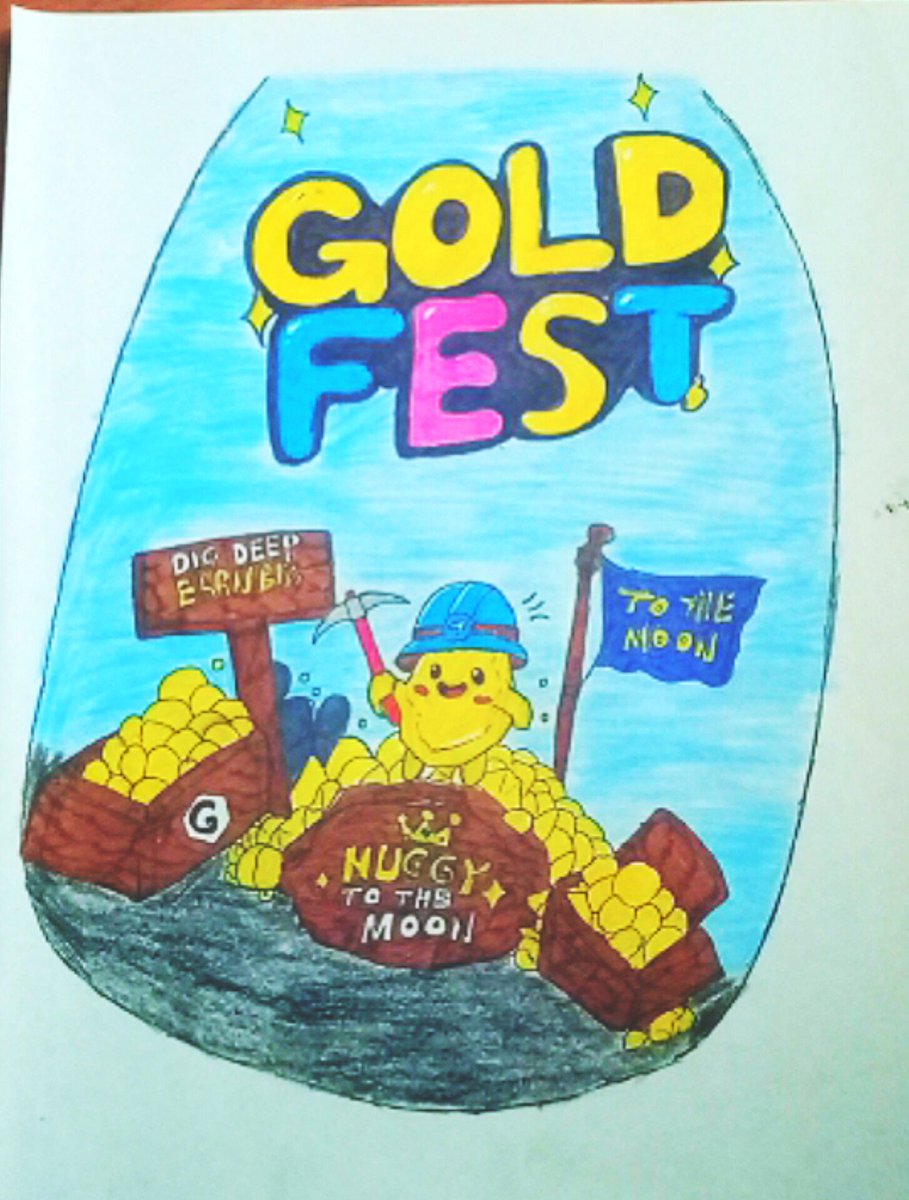 Godofwar939733's tweet photo. @GoldFestGame After 8 and half hours of drawing and painting, here's the outcome of my artwork creativity entry @GoldFestGame I hope the team like it 🤞.

#GOLDFESTGAME https://t.co/8nBDlFI5PB