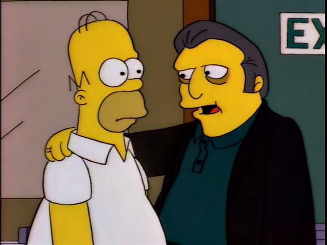 QuotesSimpsons1's tweet photo. Hey, Fat Tony. You still with the Mafia?

Uh, yes, I am. Thank you for asking.

#TheSimpsons https://t.co/pR4DU7YeZx