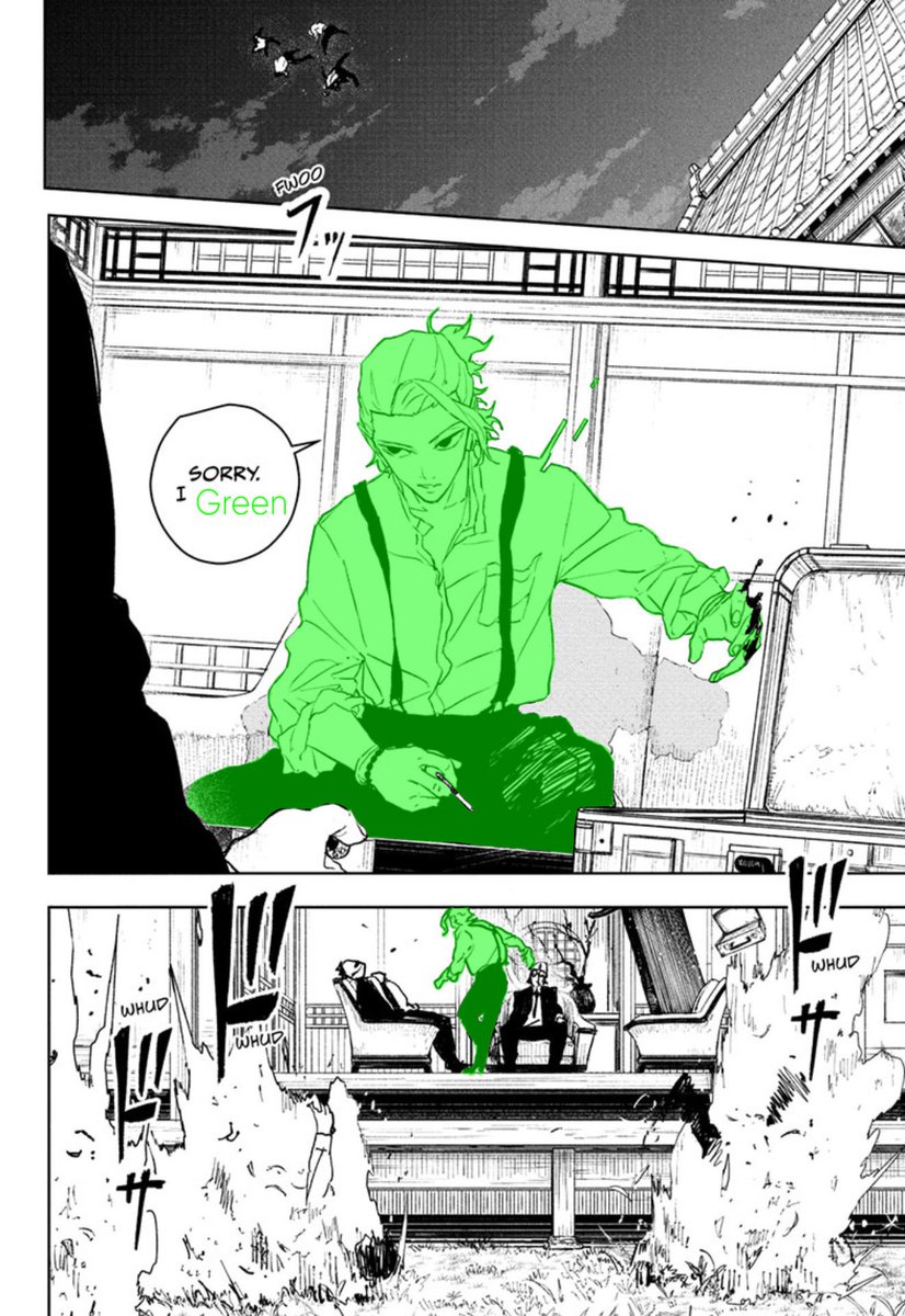 StuffToon's tweet photo. What’s your favorite moment of the Green Shiba arc so far? https://t.co/fGbh3utQGp
