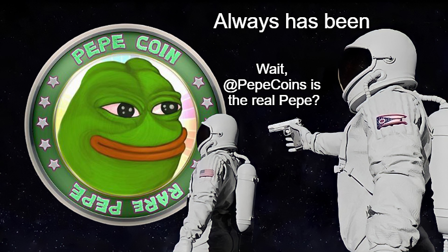 pepecoins's tweet photo. @TetraPepecoin Always has been🐸 https://t.co/EKBZXqDrMB
