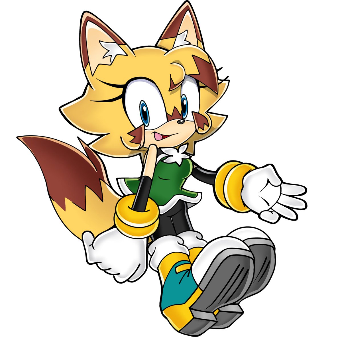 Metallied00ble's tweet photo. @plushybluecat @CiaooDee @DuskSacred OH WELL , She's my Sonic oc, Nina the coyote!! >:DD https://t.co/8vQ9JAfpnB
