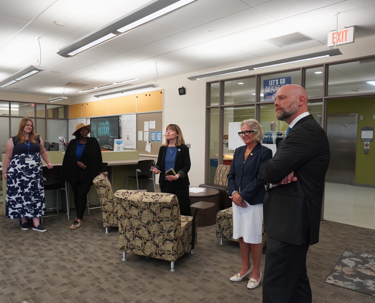 President Genco tours the Buffalo EOC.