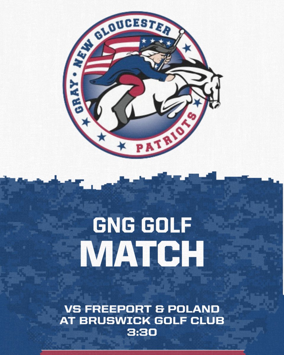 GNG_AD's tweet photo. Good luck to GNG Golf, who are at the Brunswick Country Club today!

#PatriotPride https://t.co/vtjqjBIUKW