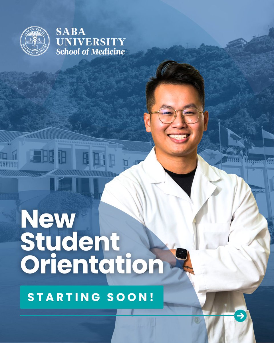 sabamedschool's tweet photo. The Fall semester is almost here! 🩺💙

We’re excited to welcome our new students to #SabaMedSchool. 

Check out our #MedSchool orientation activities and get ready to start your journey with the #SUSOM community! https://t.co/NYh6B6JuC4
