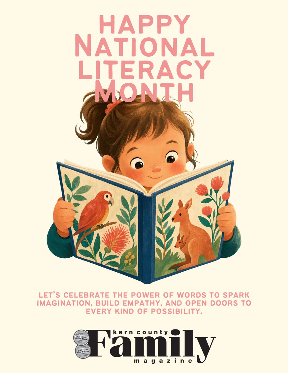 family_kern's tweet photo. 📚✨ National Literacy Month! Celebrate the joy of reading all September long — and find fresh family book picks in our monthly reviews at https://t.co/siXvVHkVdR 💛📖
#NationalLiteracyMonth #ReadTogether #KernCountyFamily https://t.co/SIMICHWhML
