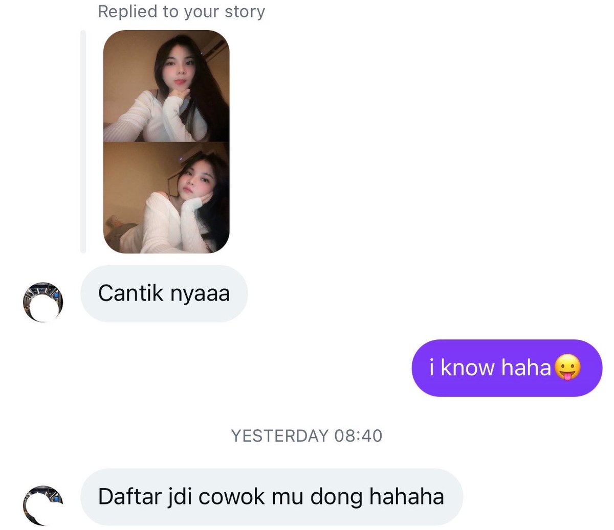 holdonthre's tweet photo. "daftar jadi cowok mu dong" 
ini termasuk aneh atau engga sih? kok aku agak ngerasa apaansih bgt ya https://t.co/RunjjVxnfh