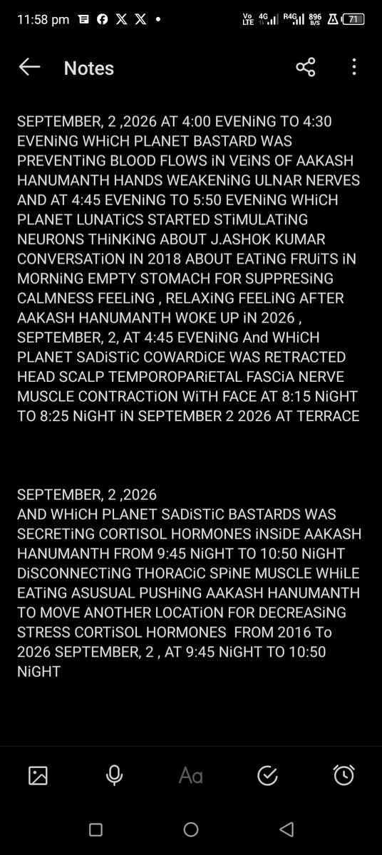 AakashHanumant1's tweet photo. WHAT ARE GANGS,RANGERS,SCiENTiSTS iNSiDE OTHER PLANETS APPOiNTED TO PROTECT ME DOiNG WiTHOUT MURDERiNG THESE SADiSTiC COWARDiCE NEANDERTHEL BASTARDS WHiLE SECERETiNG CORTiSOL HORMONES iNSiDE ME FROM 2016 To 2026 SEPTEMBER,2 AT 9:45 NiGHT WHiLE EATiNG FOOD,i TOLD MURDER OR REVERT https://t.co/G5tQHCx94l