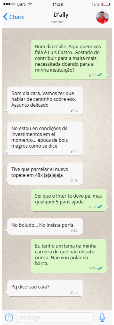 ernestoanulador's tweet photo. 🚨 Carioca que se passou por Luis Castro para dar golpe em jogadores do Grêmio, também tentou enganar os jogadores do Inter.

"Situação delicada por aqui" teria dito jogador do elenco colorado.

Estelionatário recebeu 22 mil de Enamorado, do Grêmio.

🗞️ @LucasCollar https://t.co/pydsTnw9xn