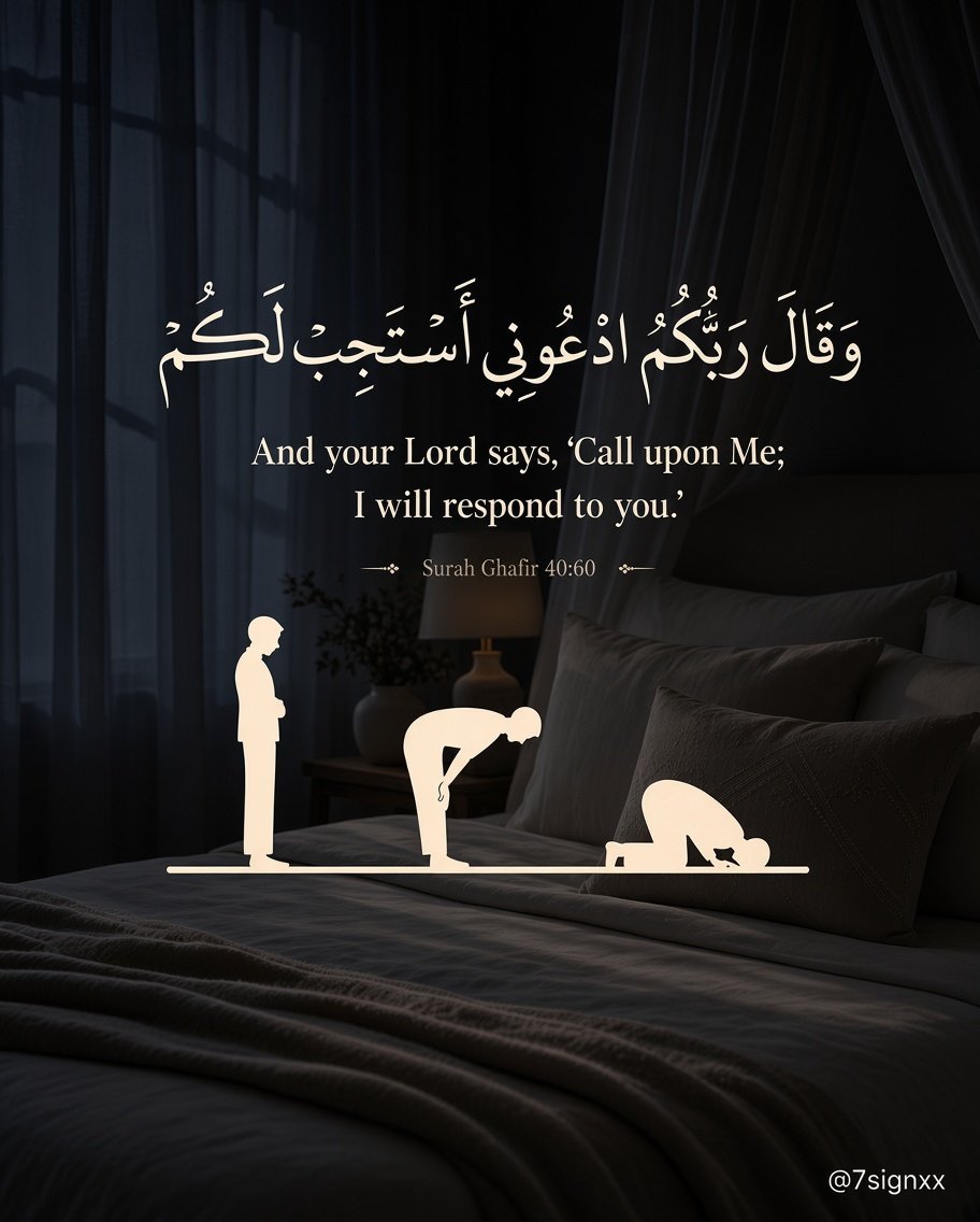 7signxx's tweet photo. And your Lord says, 'Call upon Me;I will respond to you.' https://t.co/mx21Dv2XJA