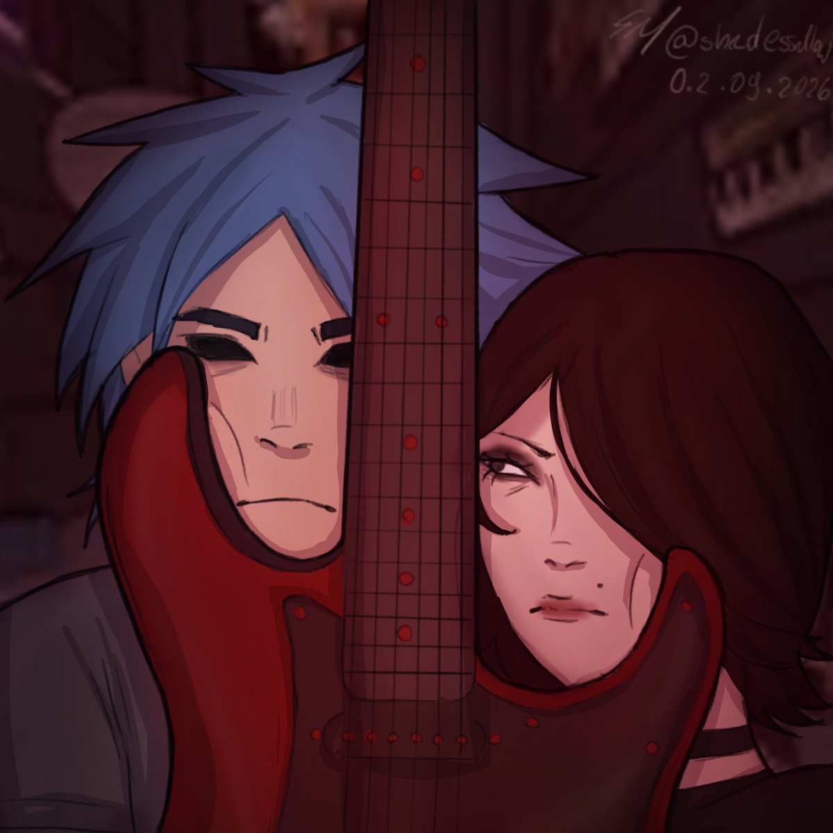 shadessallow's tweet photo. Phew...good thing they broke up.... #gtwt #gorillaz #2d #paulacracker https://t.co/qUzJWPw8ix